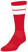 Motion crew socks red