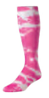 Tie Dye Softball Sock pink