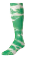 Tie Dye Softball Sock green