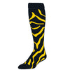 Zebra socks yellow