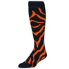 Zebra socks orange